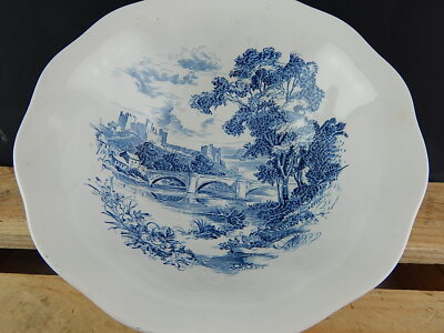 WEDGWOOD&CO VINTAGE CIOTOLA INSALATIERA SEMI PORCELLANA META' 900 COUNTRYSIDE