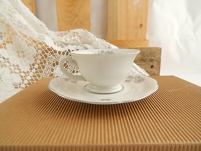 ANTICO SERVIZIO CAFFÈ PORCELLANA ARGENTO MITTERTEICH BAVARIA US ZONE ANNI '40