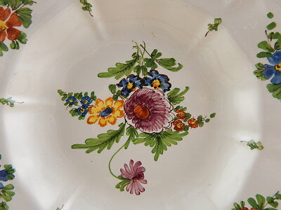 ANTICO 1946 PIATTO FONDO CERAMICA IMOLA TECNICA E DECORO SETTECENTO ITALIANO #6