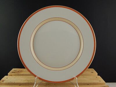 PIATTO SERVIZIO DA PORTATA PORCELLANA ROYAL COPENHAGEN BIANCO DECORO ARANCIONE