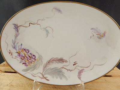 VINTAGE WINTERLING VASSOIO PIATTO OVALE PORTATA PORCELLANA DIPINTO MANO #5330