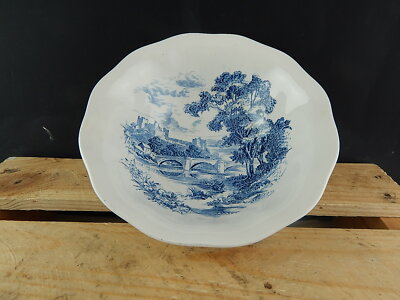 WEDGWOOD&CO VINTAGE CIOTOLA INSALATIERA SEMI PORCELLANA META' 900 COUNTRYSIDE