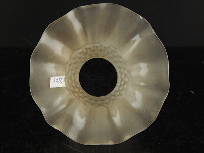 ANTICO EPOCA ART DECO VETRO SATINATO BOLLE TULIP PARALUME PER APPLIQUE LAMPADA