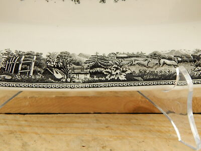 ANTICO RARO VILLEROY &BOCH PORCELLANA VASSOIO RAVIERA ARTEMIS BIANCO E NERO