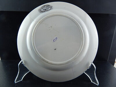 ANTICO PIATTO CERAMICA SARREGUEMINES U&C COLLEZIONE FLORE 1800 ART NOUVEAU #1328