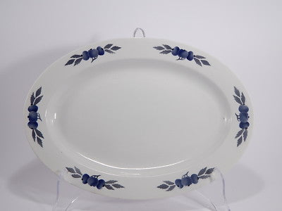 ANTICO RARO PIATTO OVALE PORCELLANA VILLEROY&BOCH METTLACH FINE 1800 SHABBY CHIC