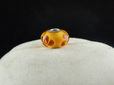 VINTAGE CIONDOLO CHARM TROLLBEADS VETRO DANISH COPENHAGEN DESIGN PRE 2000 #2