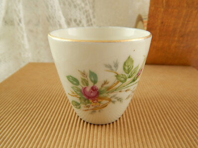 ANTICA TAZZINA CAFFÈ PORCELLANA JOHANN HAVILAND BAVARIA 1937 ROSA CANINA