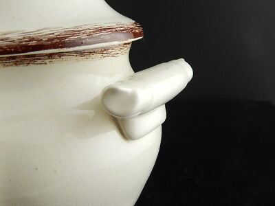 ANTICA ZUPPIERA CENTROTAVOLA CERAMICA RICHARD TORRE SAN PANCRAZIO CASTEL NUOVO..