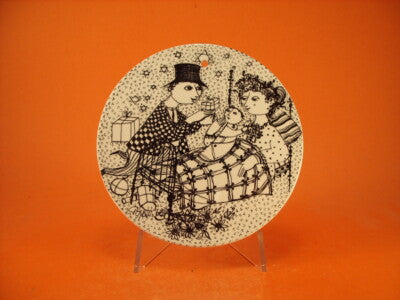 PLACCA DEL MESE CERAMICA NYMOLLE COPENHAGEN DI BJORN WIMBLAD DICEMBRE "Mirakel"