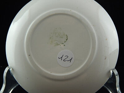 ANTICO SET TAZZA+PIATTINO FINE 800 PORCELLANA CERAMICA RICHARD MILANO COLLEZIONE