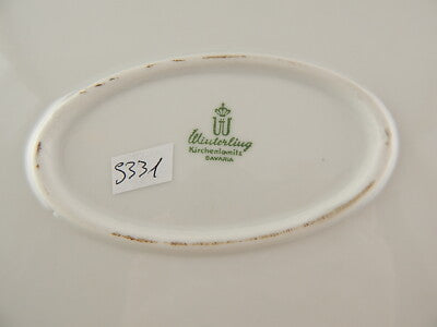 VINTAGE WINTERLING VASSOIO PIATTO OVALE PORTATA PORCELLANA DIPINTO MANO #5331