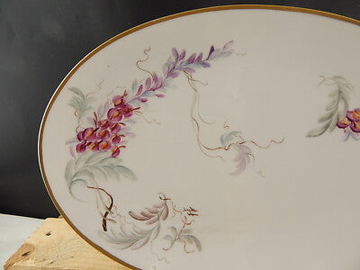 VINTAGE WINTERLING VASSOIO PIATTO OVALE PORTATA PORCELLANA DIPINTO MANO #5331