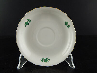 PREZIOSO TRIO TAZZA TÈ PORCELLANA AUGARTEN VIENNA MARIA THERESIA VERDE IMPERO