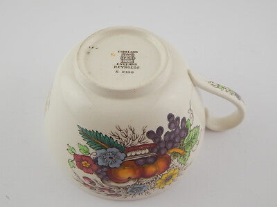 ANTICA RARA SCODELLA TAZZA CERAMICA ENGLAND COPELAND SPODE 1920 NATURA MORTA