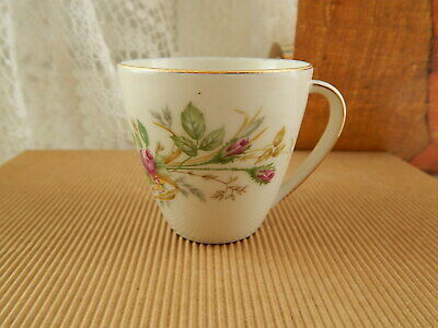 ANTICA TAZZINA CAFFÈ PORCELLANA JOHANN HAVILAND BAVARIA 1937 ROSA CANINA