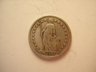 1 FRANCO CONFEDERATIO HELVETICA ARGENTO 1914