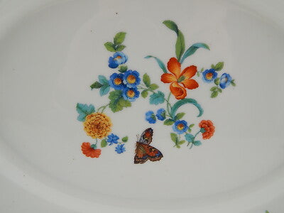 ANTICA RAVIERA GRANDE VASSOIO PIATTO PORCELLANA ART NOUVEAU SUISSE LANGENTHAL