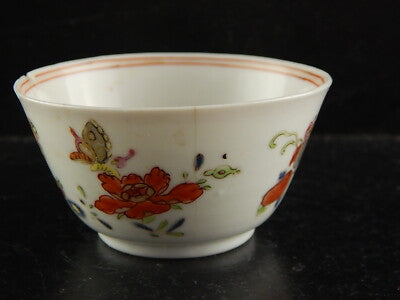 ANTICA FINE PORCELLANA TAZZA DA TE' COMPAGNIA DELLE INDIE DIPINTA MANO XVIII SEC