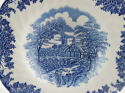 PIATTO FONDO PORCELLANA VINTAGE THE BROOK MYOTT STAFFORDSHIRE ENGLAND TENNYSON