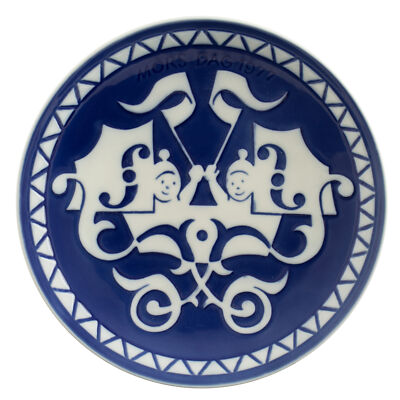 ROYAL COPENHAGEN PIATTO FESTA DELLA MAMMA 1977 ORIGINALE PORCELLANA PRIMA SCELTA