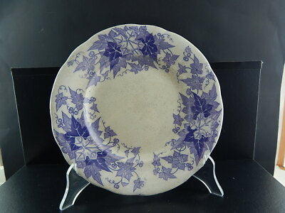 ANTICO PIATTO CERAMICA SARREGUEMINES U&C BRYONIA VIOLA FINE 1800 ART NOUVEAU 935
