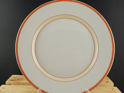 PIATTO SERVIZIO DA PORTATA PORCELLANA ROYAL COPENHAGEN BIANCO DECORO ARANCIONE