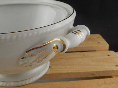 ANTICO CENTROTAVOLA FRUTTIERA PORCELLANA FREIBERG BAVARIA BOUQUET FIORI ESTIVI