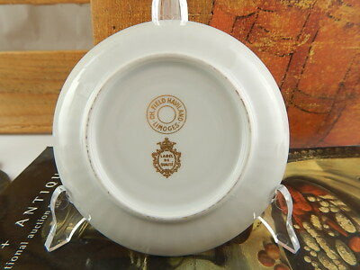 PREZIOSA RARA TAZZINA PORCELLANA BIANCA E ORO COLLEZIONE LIMOGES FIELD HAVILAND