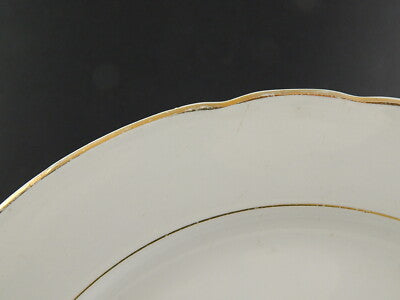 ANTICO PIATTO PORTATA CERAMICA LAVENO PRIMO 900 VERBANUM STONE PROFILO ORO