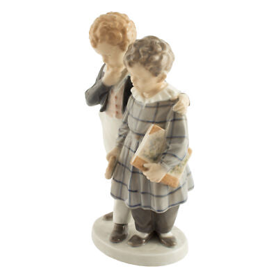 STATUINA PORCELLANA ROYAL COPENHAGEN "In Volo Verso l'America" 1761 ORIGINALE PR