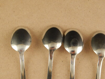 VINTAGE 5 CUCCHIAINI ARGENTATI BAGNO ARGENTO SILVER PLATED CM.13,5