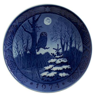 ROYAL COPENHAGEN PIATTO DI NATALE 1974 PORCELLANA COPENAGHEN ORIGINALE PRIMA SCE