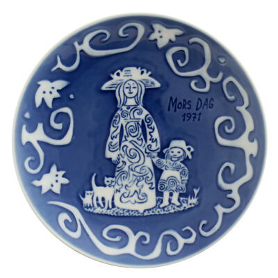 ROYAL COPENHAGEN PIATTO FESTA DELLA MAMMA 1971 ORIGINALE PORCELLANA PRIMA SCELTA