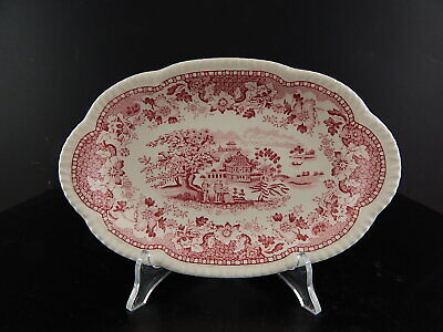 VINTAGE VASSOIO OVALE POTTERY ENOCH1784RALPH1750 WOOD'S SEAFORTH BURSLEM-ENGLAND