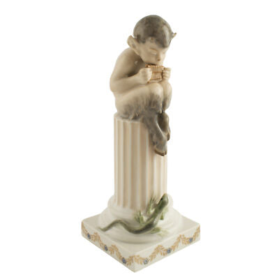 STATUINA PORCELLANA ROYAL COPENHAGEN "Fauno con Lucertola" 433 ORIGINALE PRIMA S