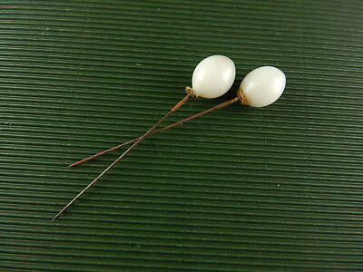 ACCESSORI ABBIGLIAMENTO ART DECO ANTICA COPPIA SPILLONI CAPPELLO PIETRA DURA