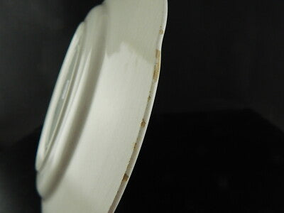 RETRO' PIATTO PIANO CERAMICA FAENZA FORTE BIANCO-BLU COLLEZIONE SHABBY CHIC