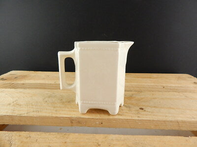 ANTICA ORIGINALE LIBERTY LATTIERA BRICCO CERAMICA DECORATA CON ROSE LUISE