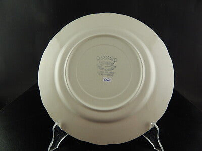 RETRO' PIATTO PIANO CERAMICA FAENZA FORTE BIANCO BLU COLLEZIONE SHABBY CHIC