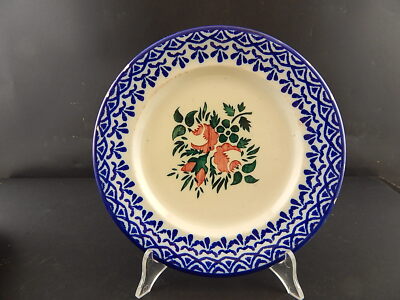 ANTIQUARIATO PIATTO CERAMICA MONDOVÌ FINE 1800 COLLEZIONE DECORO A MANO