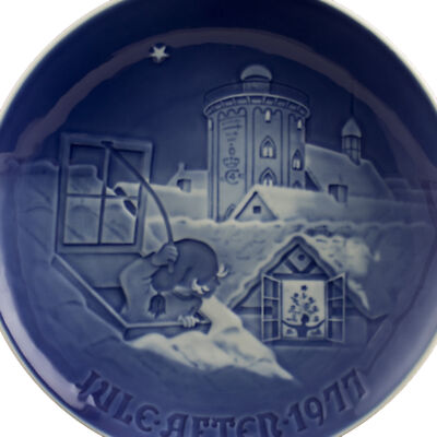 ROYAL COPENHAGEN BING&GRONDAHL PIATTO DI NATALE 1977 ORIGINALE PORCELLANA PRIMA