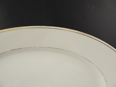 ANTICO VASSOIO RAVIERA PORCELLANA IMPERO ORO ZECCHINO GINORI DOCCIA FINE '800