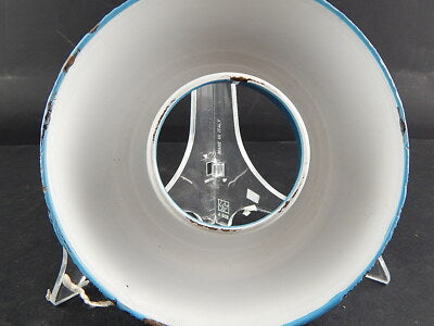 ANTICA FORMELLA CIAMBELLA LATTA METALLO SMALTATO SHABBY CHIC COLLEZIONE CUCINA #