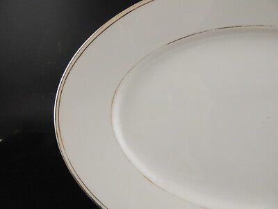 ANTICO VASSOIO RAVIERA PORCELLANA IMPERO ORO ZECCHINO GINORI DOCCIA FINE '800