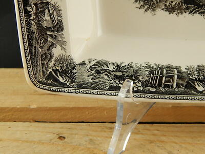 ANTICO RARO VILLEROY &BOCH PORCELLANA VASSOIO RAVIERA ARTEMIS BIANCO E NERO