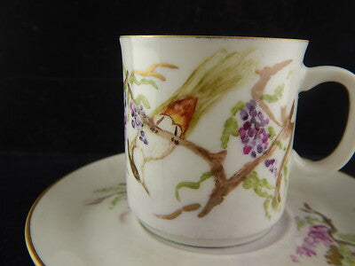 VINTAGE TAZZA CAFFE' PORCELLANA WINTERLING BAVARIA 1979 DIPINTA E FIRMATA #5288