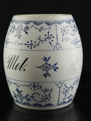 ANTICO RARO ART DECO BARATTOLO MEL FARINA PORCELLANA THEODOR PAETSCH FRANCOFORTE