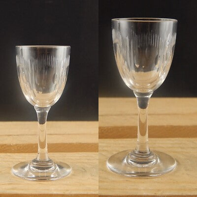 ANTICO ART NOUVEAU CRISTALLO BACCARAT MOLIERE 1916 SERVIZIO 6 CALICI ROSOLIO