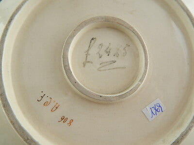 ANTICO PIATTO A.C.F. ARTISTICA CERAMICA FIORENTINA CAPODIMONTE POLICROMO PUTTI